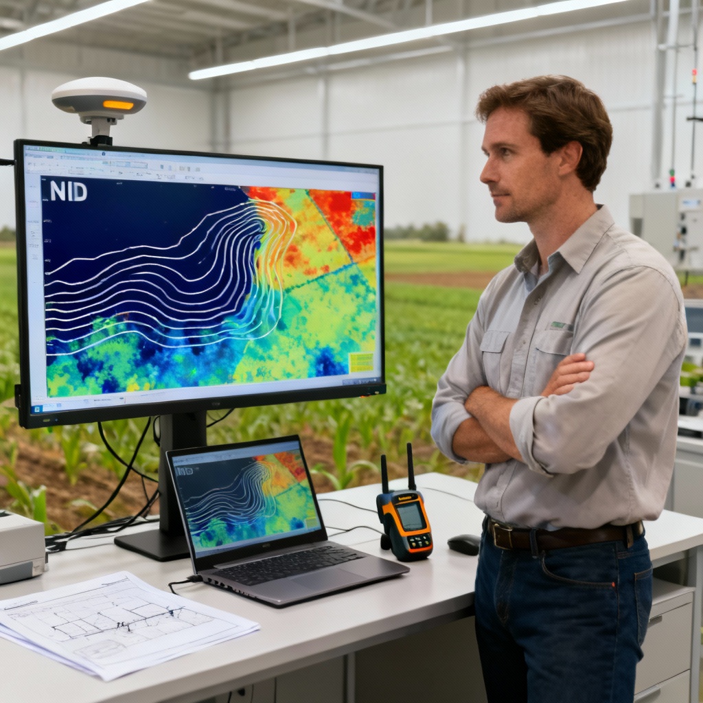seedream-4.0_Ingeniero_agrícola_frente_a_monitor_con_mapas_de_colores_NDVI_y_curvas_de_nivel-1
