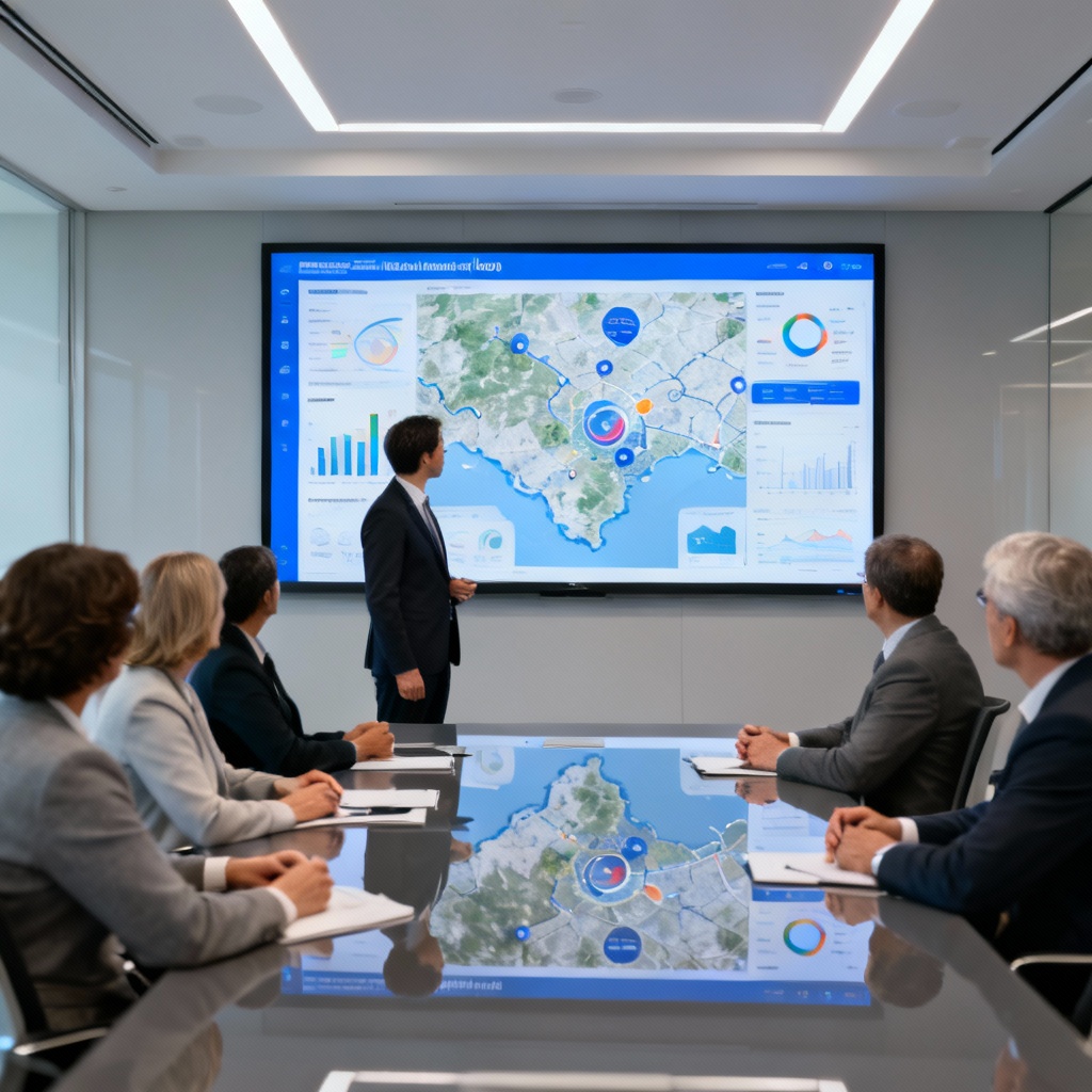 seedream-4.0_Profesional_mostrando_en_pantalla_grande_un_geoportal_con_análisis_y_gráficos_-0